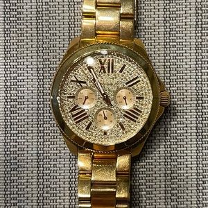 Gently used Gold Fossil watch